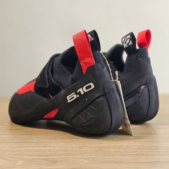 Adidas Five Ten Aleon Climbing Shoes Men's 9.5 Black Red Stealth C4 BC0861 510 - Picture 6 of 16